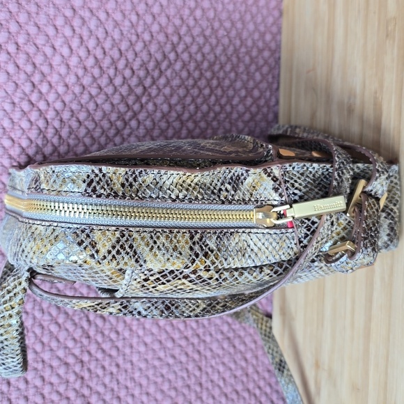 Hammitt Mini Backpack in Brown Snakeskin Print with Gold Studs main image 10